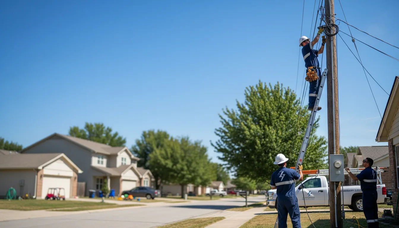 Residential electrician providing installation services in Westerville, OH